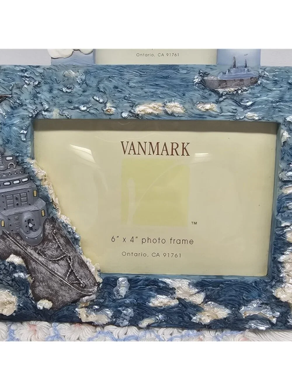 VANMARK 3D AMERICAN HEROES NAVY BATTLESHIP PHOTO FRAMES 6x4 3x2 **EUC